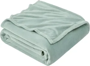 Hansleep Fleece Celadon Throw Blanket, Super Soft Flannel Fuzzy Plush Cozy Blanket for All Seasons, Celadon, Throw 50x60 Inches