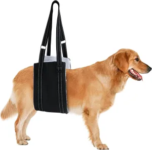 LARGE DOG HIND LEG SUPPORT SLING - Adjustable Dog Lift Harness for Senior, Injured, or Post-ACL Surgery Rehabilitation (Small)