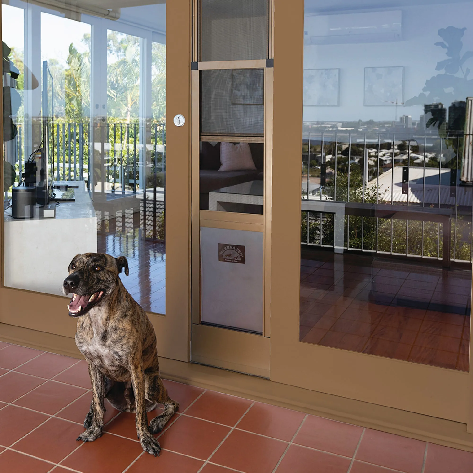 Mesh Patio Pet Door - Without Clear Weather Resistant Panels