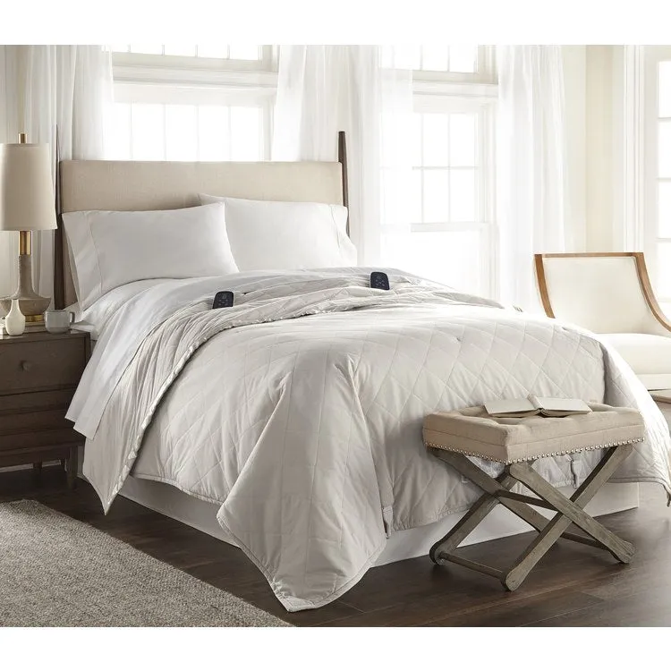 Micro Flannel 7 Layers of Warmth Electric Blanket - Twin/Ivory