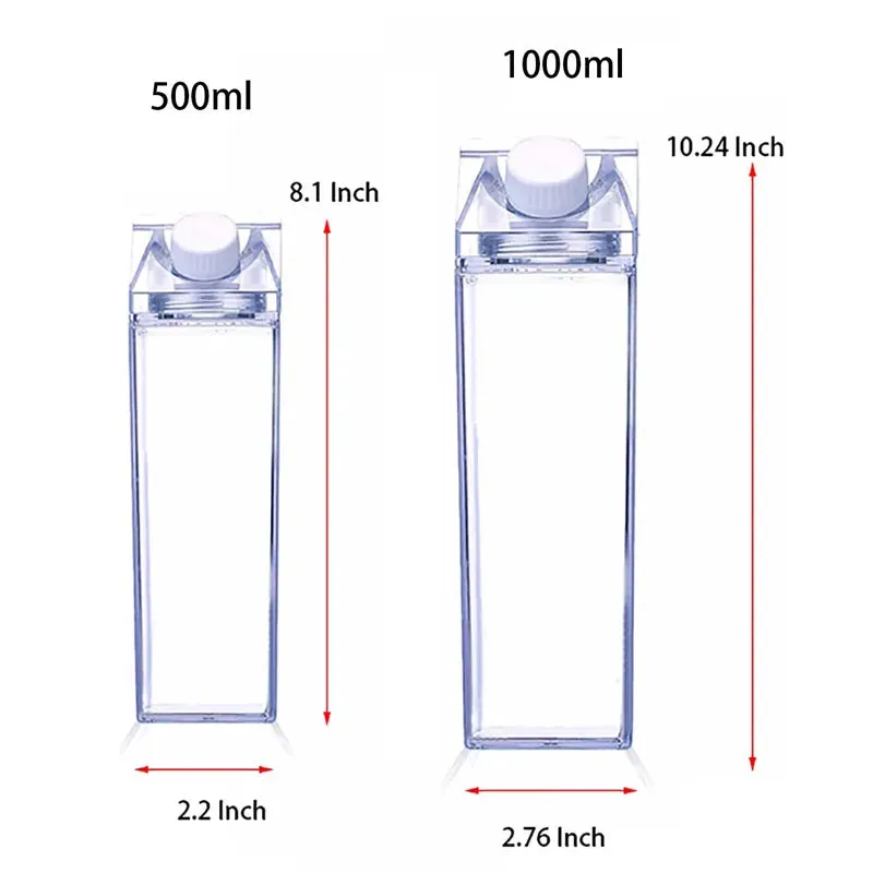 Milk Carton Plastic  Water Bottle  Plastic