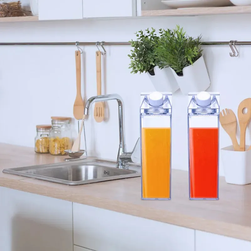 Milk Carton Plastic  Water Bottle  Plastic