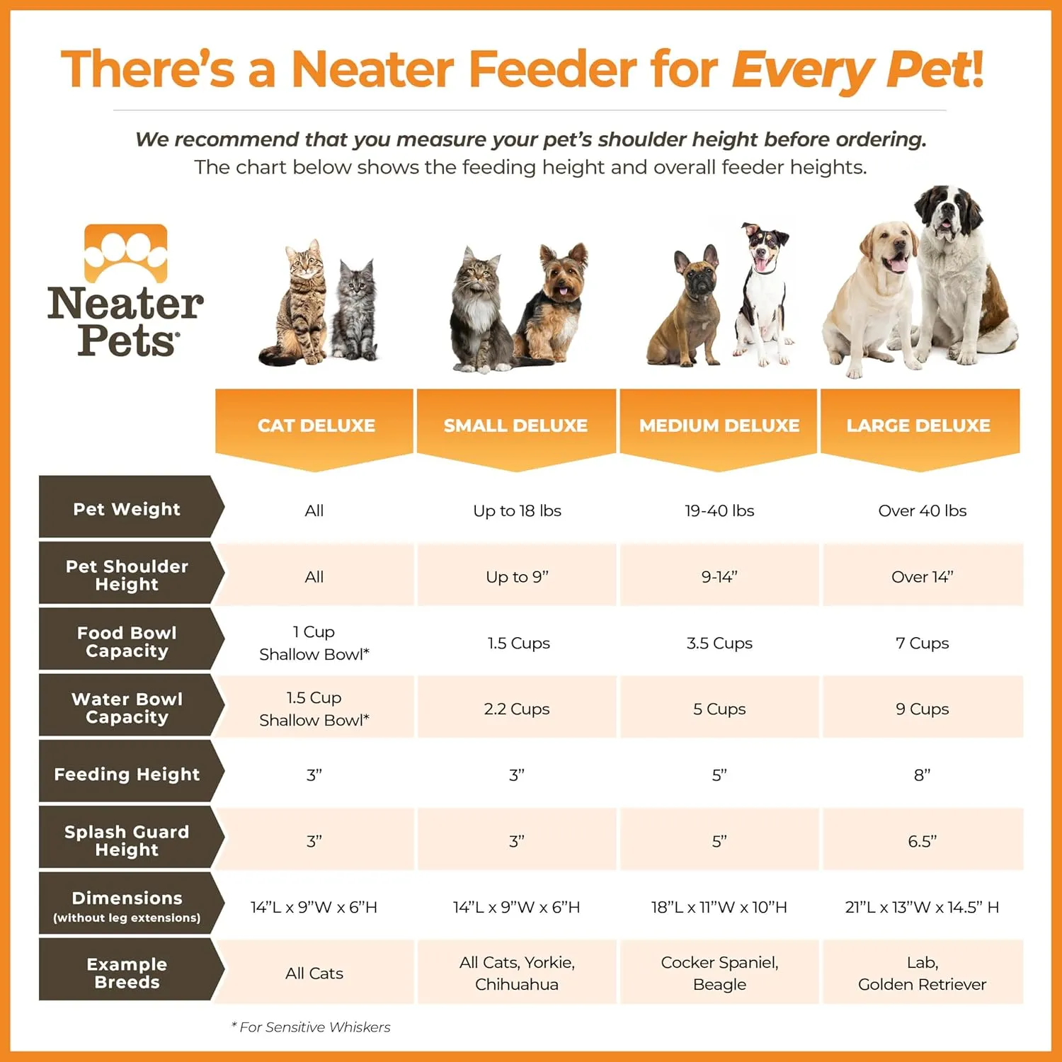 Neater Feeder Deluxe Mess Proof Dog Bowls Elevated Medium Sized Dog Breed  Made in USA  No Spill Raised Dog Food Bowl Stand  Stainless Steel Food and Water Bowl Set, Pet Feeding Station, Cranberry