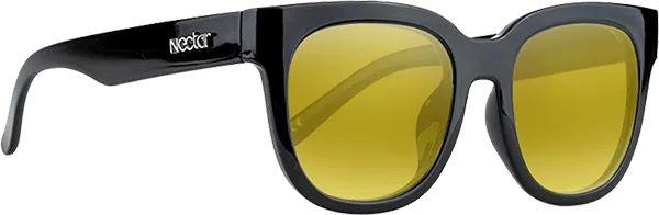 Nectar Bloom Polarized Black/Gold Sunglasses
