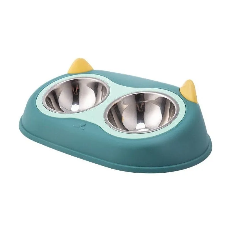 Owl Double Bowl 3.x22x10.5Cm