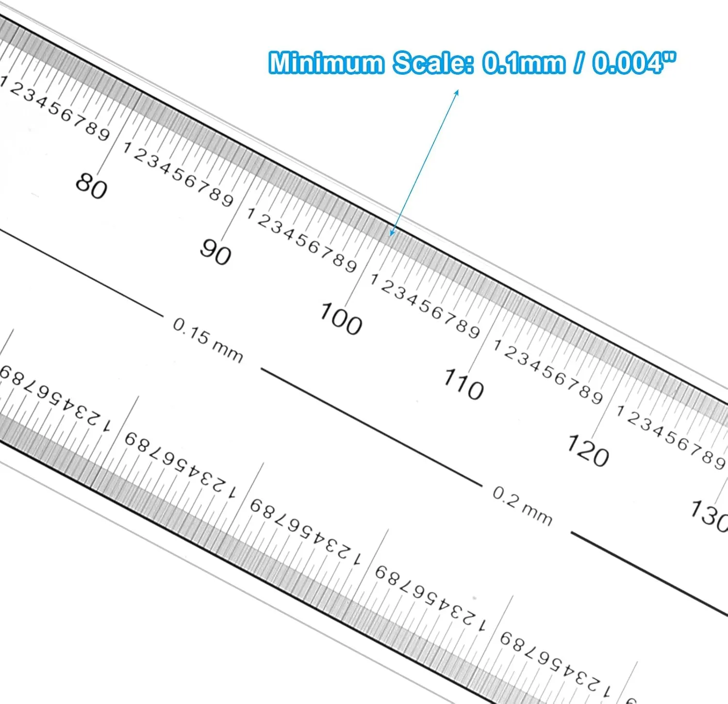 PATIKIL Film Flexible Ruler 100cm 0.1mm Scale with R Angle and Width Lines Clear PET Plastic Soft Folding Straight Ruler for Factory, Transparent, 2 Pcs