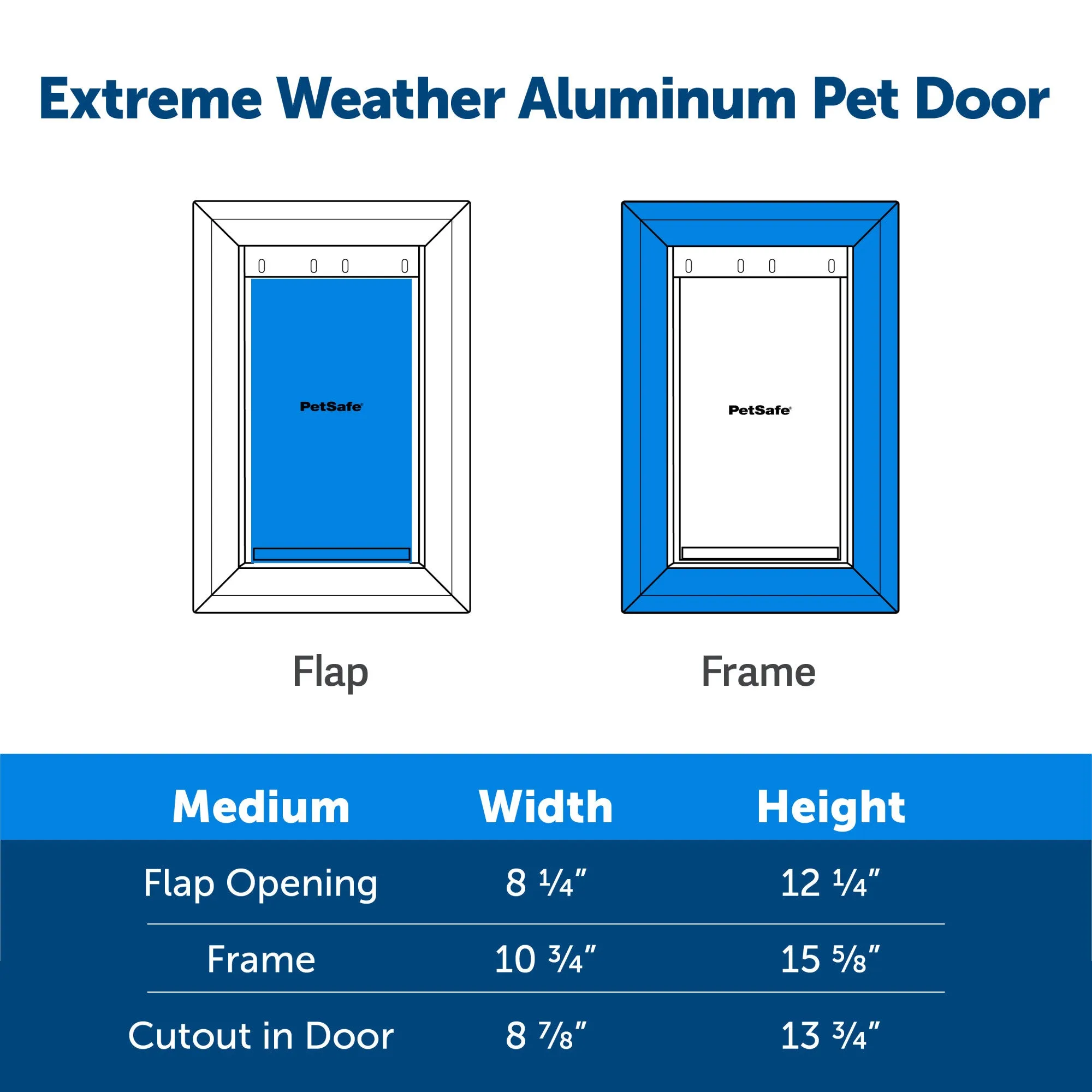 PetSafe® Extreme Weather Aluminum Pet Door™, Large