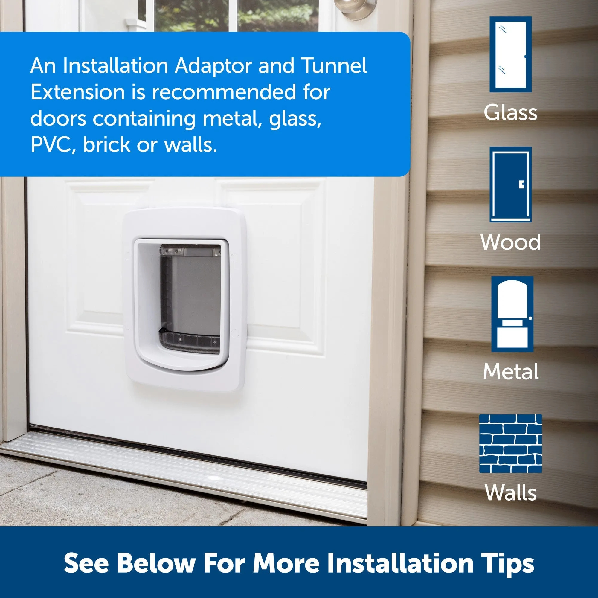 PetSafe® NEVER RUST SmartDoor™ Connected Pet Door, Dog and Cat, Large