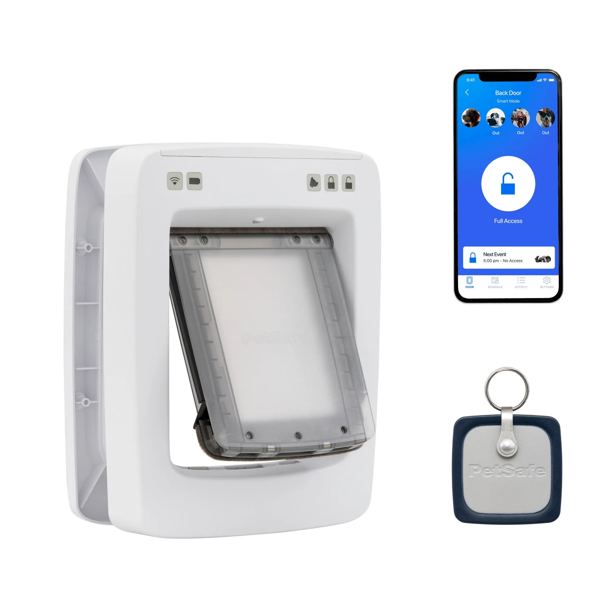 PetSafe® NEVER RUST SmartDoor™ Connected Pet Door, Dog and Cat, Large
