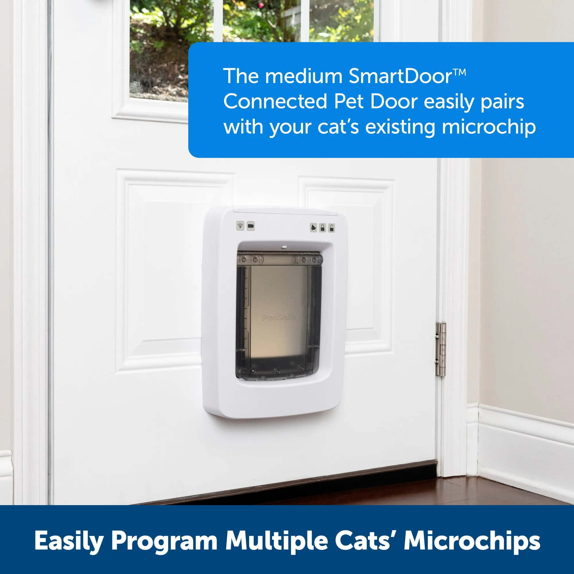 PetSafe® NEVER RUST SmartDoor™ Connected Pet Door, Dog and Cat, Large