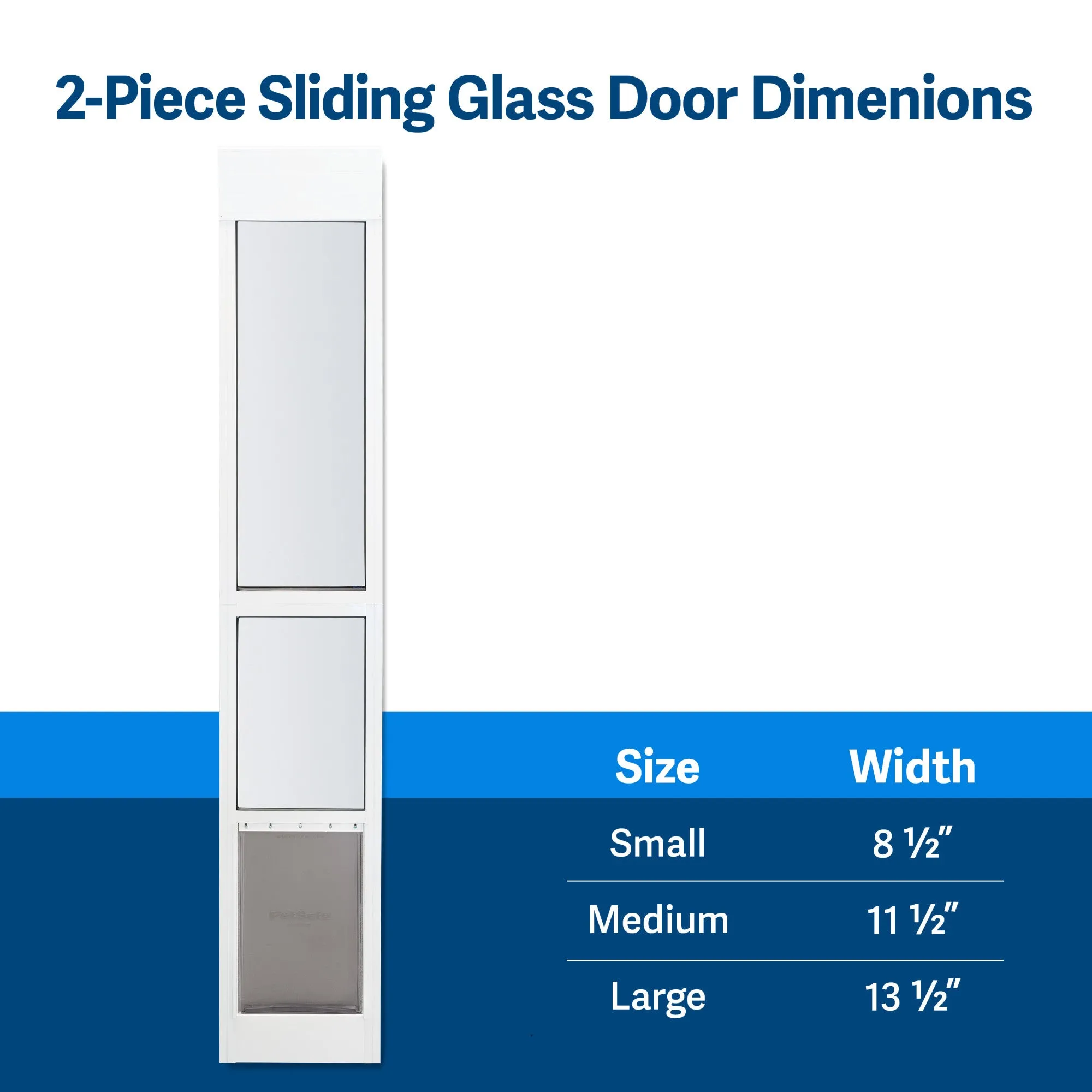 PetSafe® Sliding Glass Pet Door, 2-Piece, Small