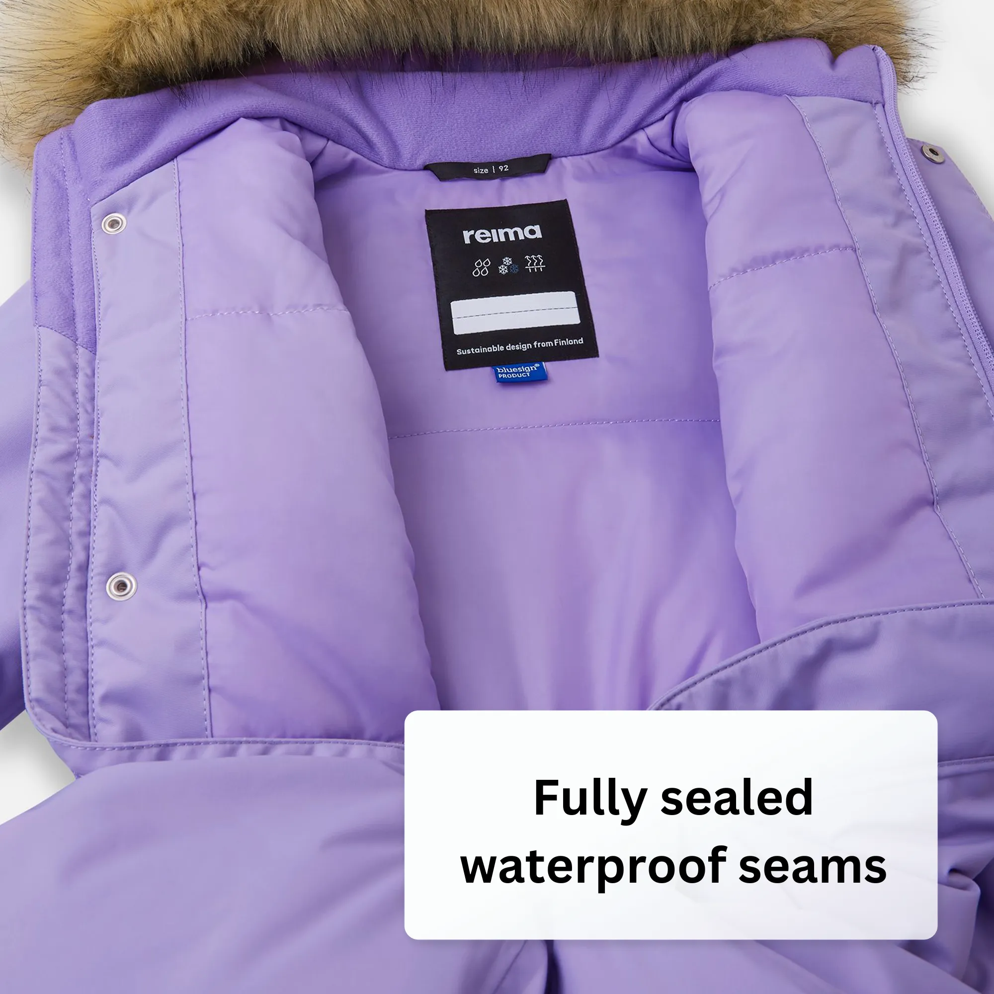 Reima Toddlers' Gotland Waterproof Snowsuit - Lilac