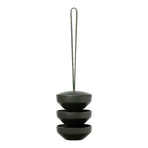 Rosendahl Recycled Bird Feeding Station Hanging, H: 6.9", Green