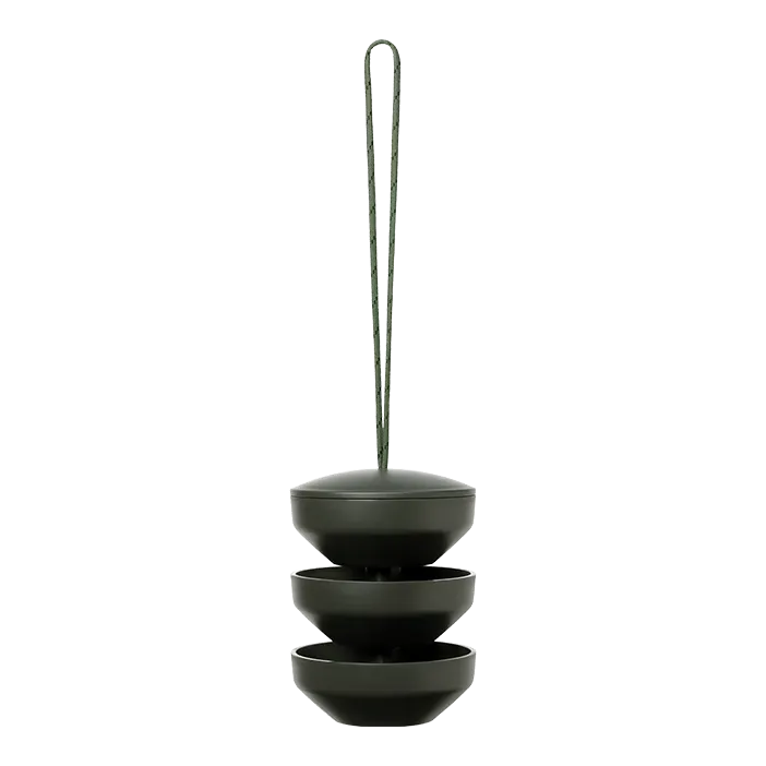 Rosendahl Recycled Bird Feeding Station Hanging, H: 6.9", Green