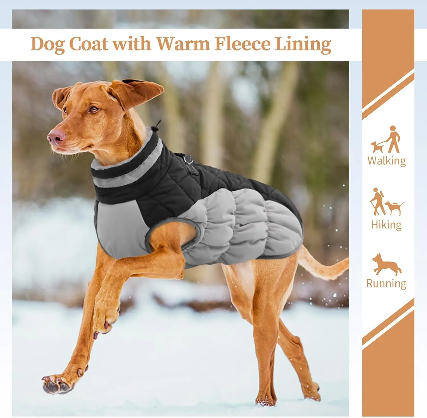 Small Dog Coat,Dog Jackets for Small Dogs,Warm Winter Jacket, Puppy Coat with Harness Built in,Waterproof Dogs Jacket,Puppy Cold Weather Coats,Winter Clothes Snowsuit Shih Tzu Bichon,Black