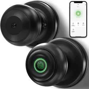 Smart Door Lock - Biometric Fingerprint, App Control, for Bedrooms, Offices, Hotels