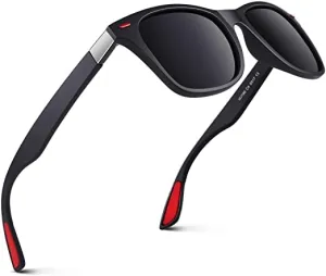 Square Light Weight Durable Matt Finished Premium Polarised UV Protected Sunglasses for Men and Women