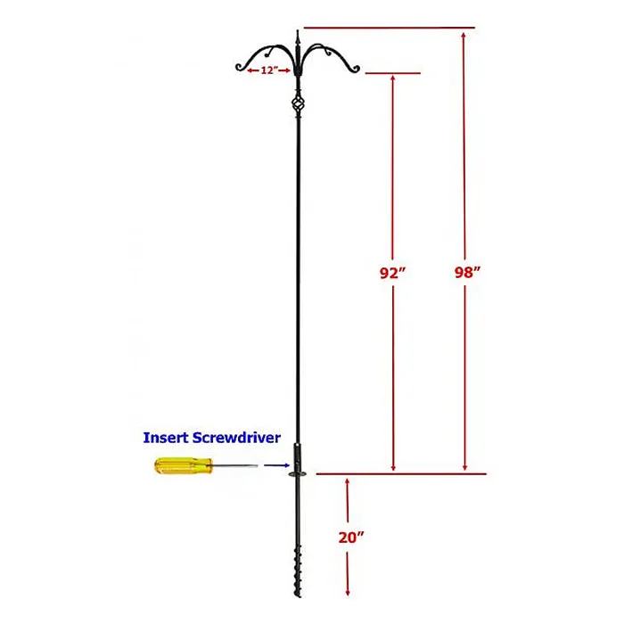 Super Tall Quad Hanger with Twister Ground Socket