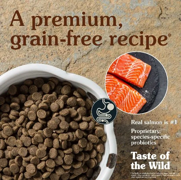 Taste of the Wild Pacific Stream Canine Recipe with Smoked Salmon Dry Dog Food - 14 lbs.