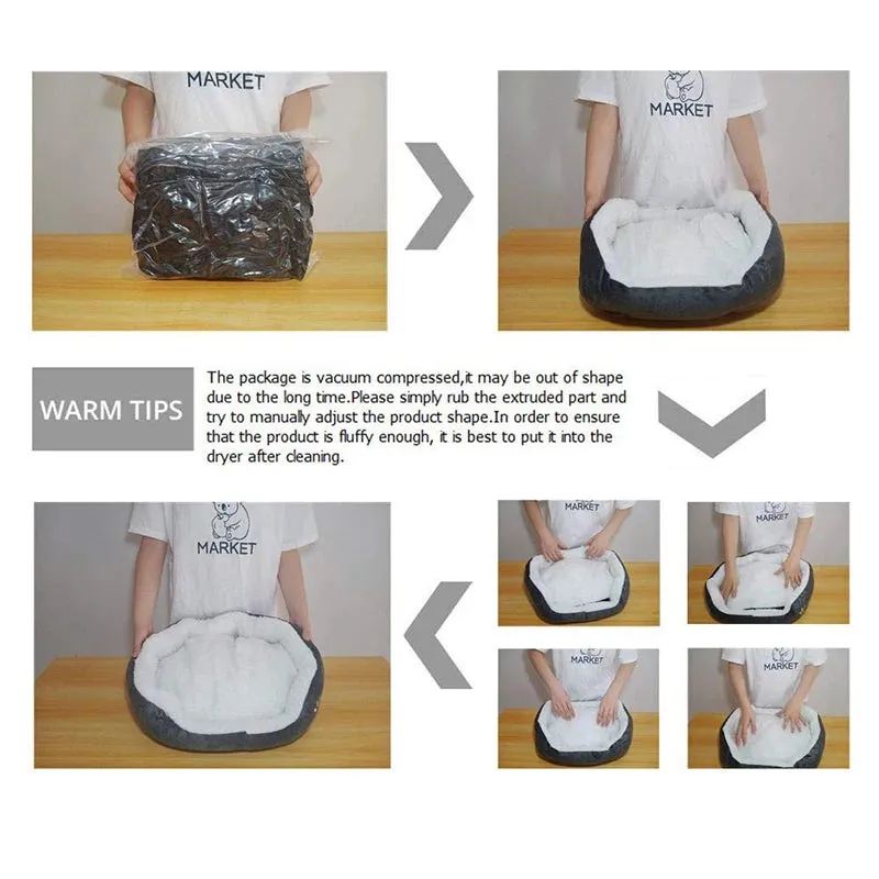 Thickened PP Cotton Dog Cave Bed