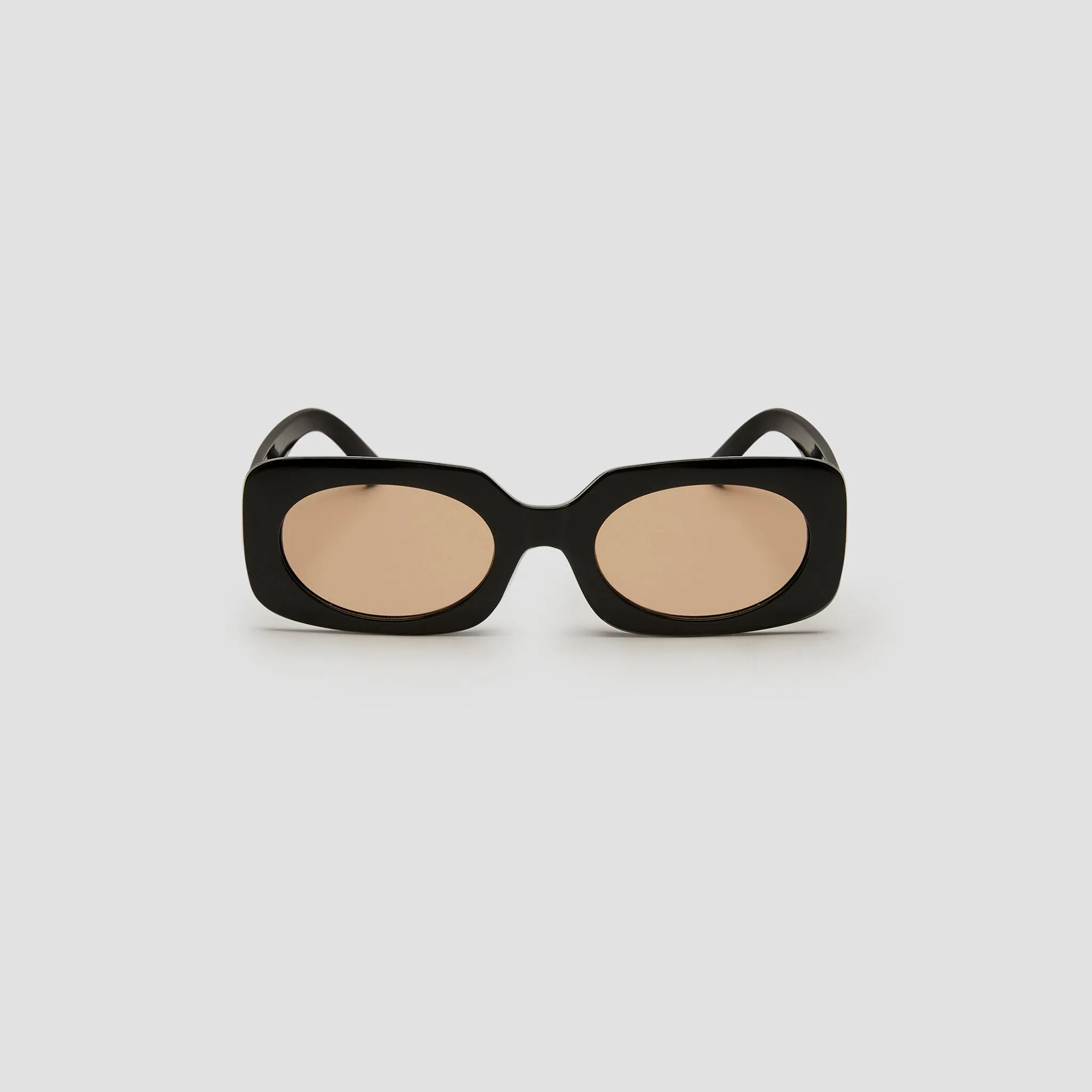 UV Protection Black-Brown Square Sunglasses