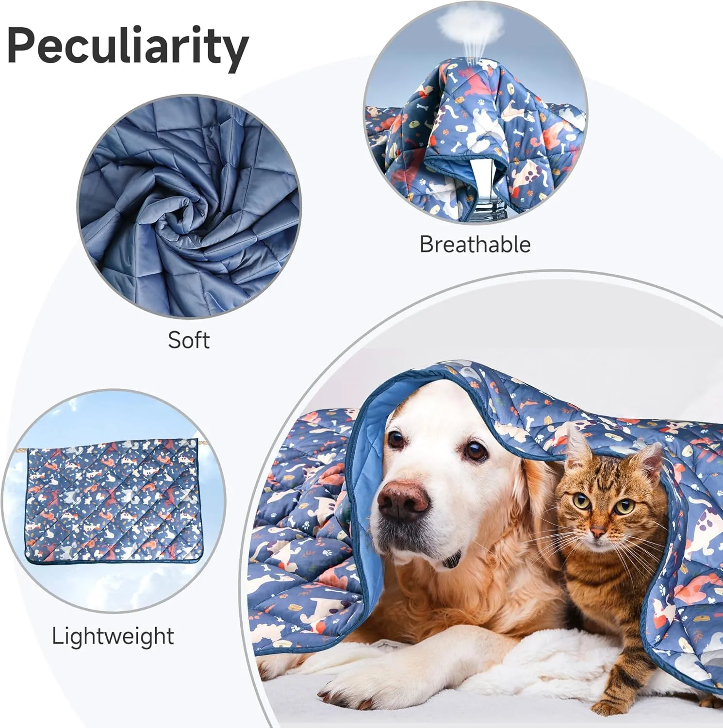 wegreeco Pet Dog Cooling Mat for Cats,Lightweight Bed Outdoor Cooling Blanket for Dogs and Cats,Small Medium Large Puppy Cool Pad for Dogs,Cute L