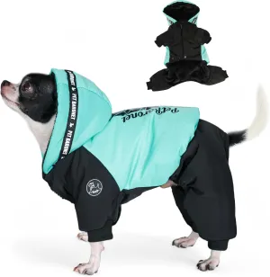 Winter Dog Jacket, Waterproof Full Body Coat, Snowsuit - Perfect for Cold Weather, Ideal for Small Medium Dogs (Medium)