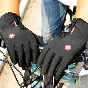Winter Mens Women Cycling Anti-Slip Motorcycle Windproof Bike Gloves Anti-Shock Full Finger Mountain Bicycle Gloves