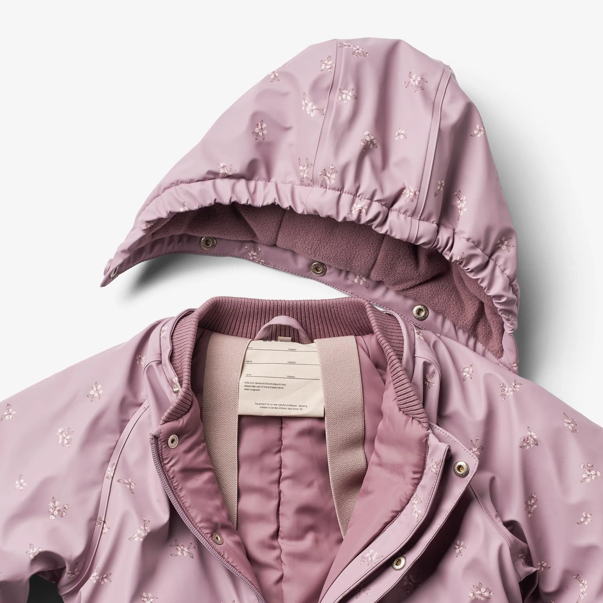 Wintersuit Ludo - soft lilac flowers