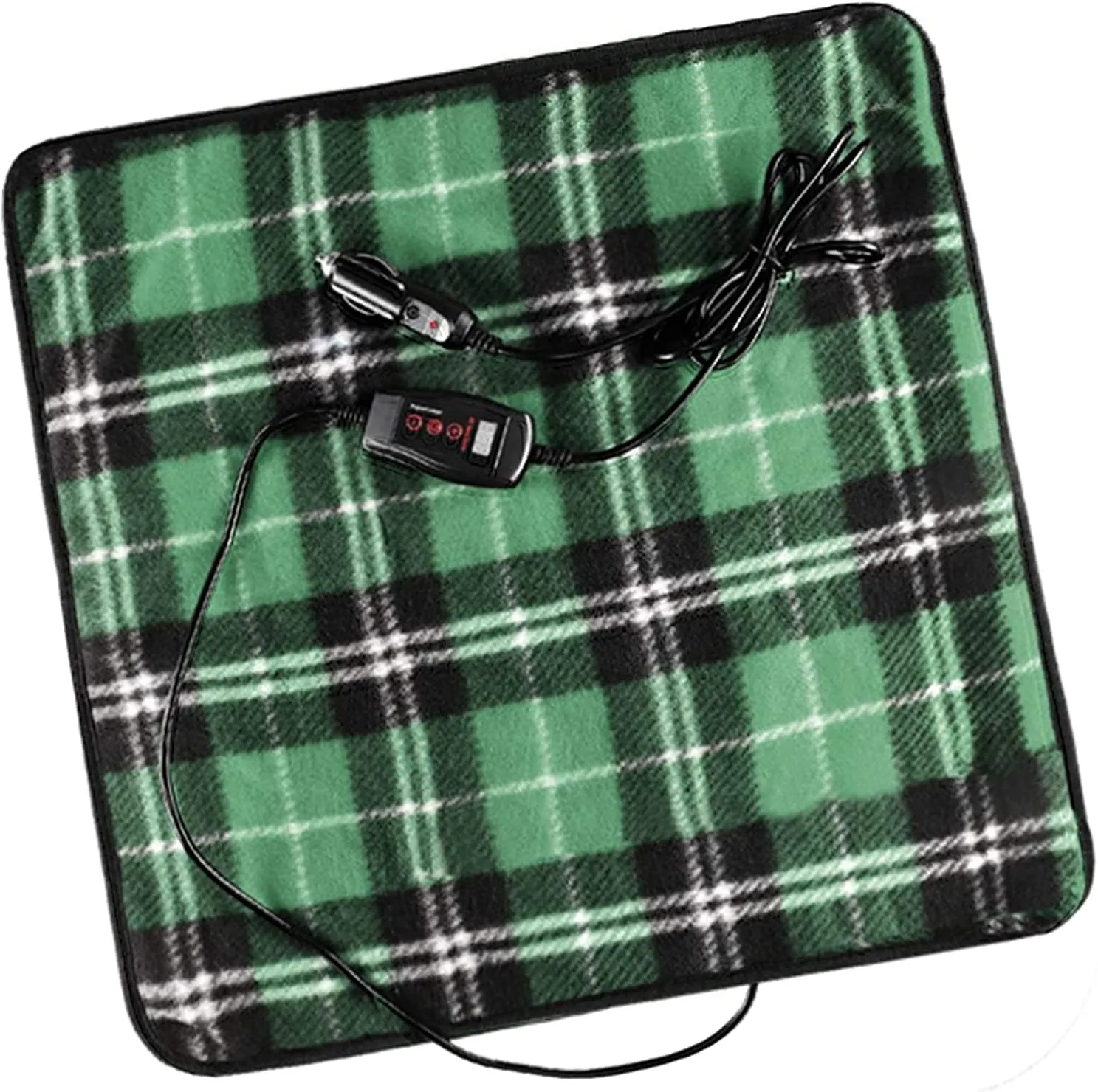 ZONETECH Green Plaid Warming Pad, Warms on Cold Weather, Perfect Sizing for Pets